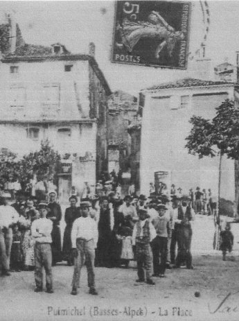 Place Puimichel début de 20ème siècle